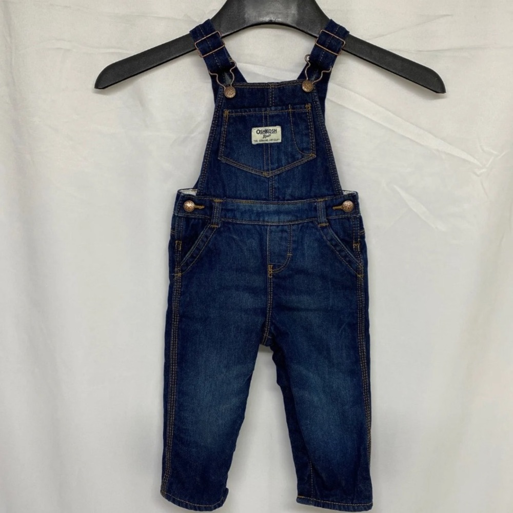 Oshkosh denim fleece lined overalls